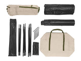 Family tent 4-person with porch and blackout windows, imported from the UK