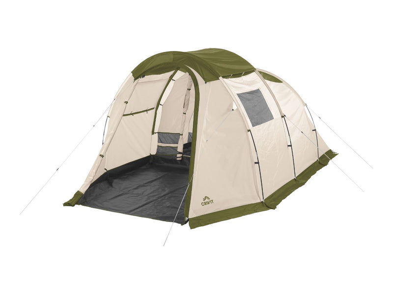Family tent 4-person with porch and blackout windows, imported from the UK