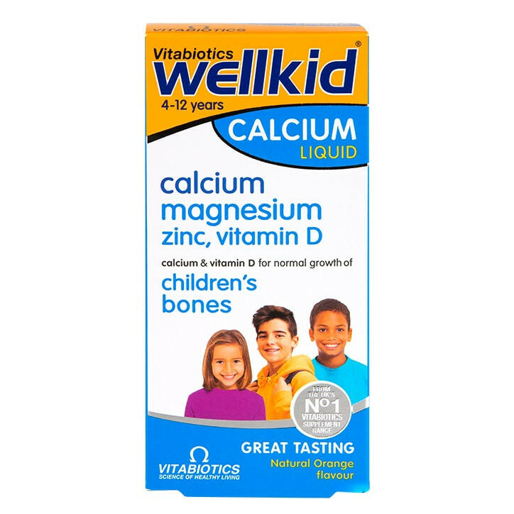 Vitabiotics Wellkid Calcium Liquid 150ml Calcium Supplements & Tablets Boots