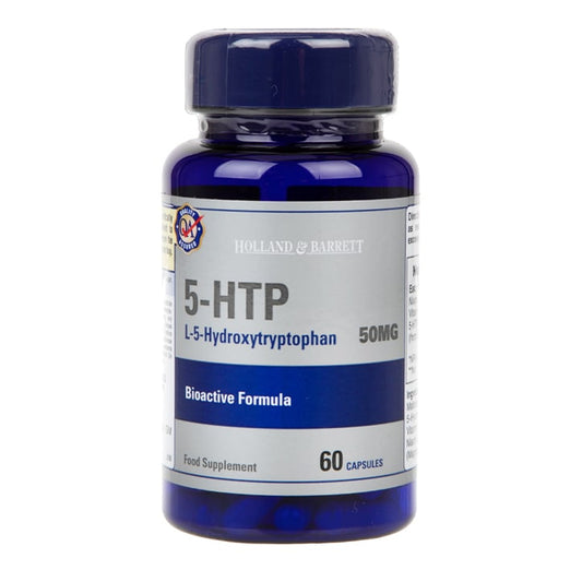 Holland & Barrett 5-HTP 50 mg uit Griffonia Extract - 60 Capsules GOODS Holland&Barrett   