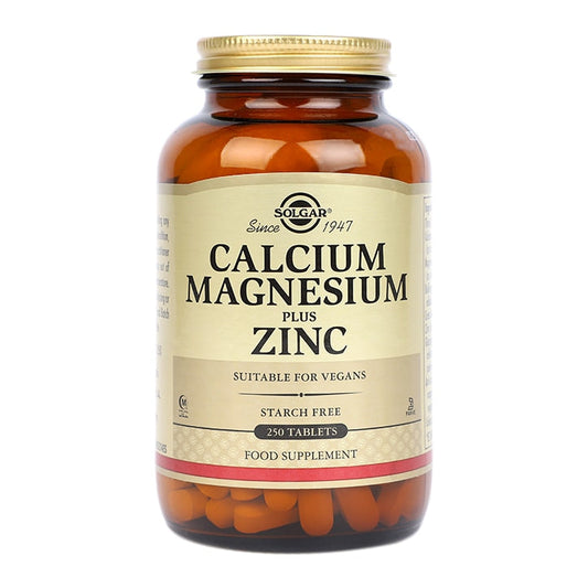 Solgar Calcium Magnesium plus Zinc 250 Tablets Calcium Supplements & Tablets Holland&Barrett   