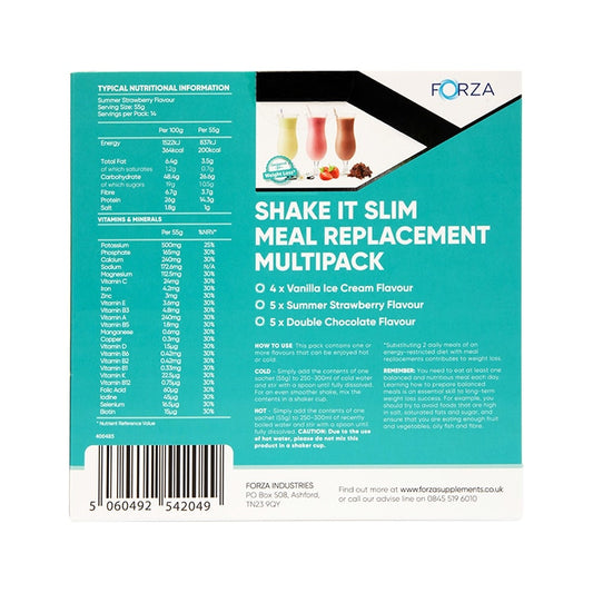Forza Shake It Slim Starter Pack 770g Meal Replacement Shakes Holland&Barrett   