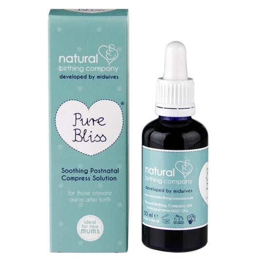 Natural Birthing Co Pure Bliss Soothing Postnatal Compress Solution 50ml New Mum Toiletries & Skincare Holland&Barrett   