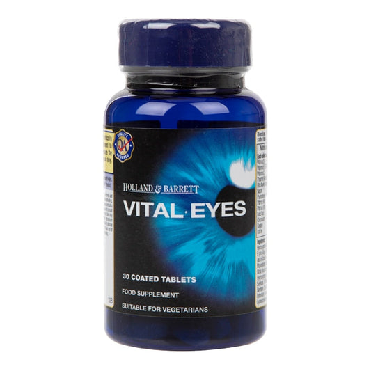 Holland & Barrett Vital Eyes 30 Tablets Eye Care Vitamins Holland&Barrett   