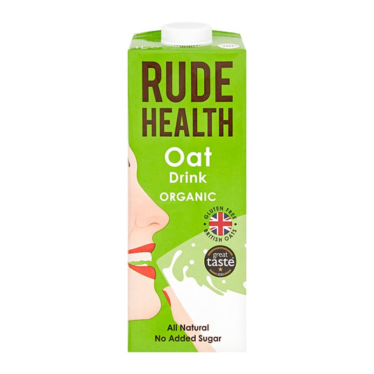 Rude Health Organic Oat Drink 1 Litre Oat, Rice & Hemp Drinks Holland&Barrett   