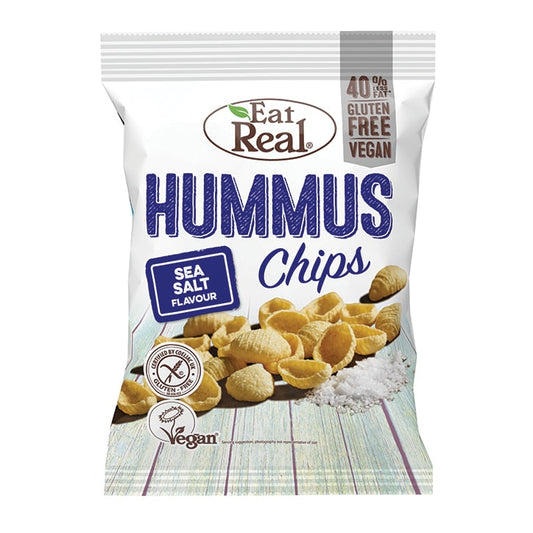 Eat Real Sea Salt Hummus Chips 45g Crisps & Chips Holland&Barrett   