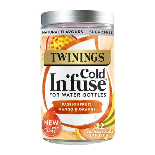 Twinings Cold In'Fuse Passionfruit, Mango & Orange 12 Infusers Water Holland&Barrett   