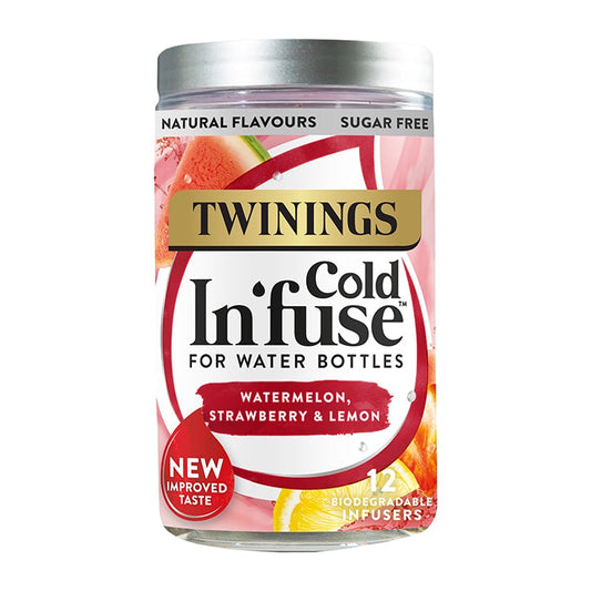 Twinings Cold In’Fuse Watermelon, Strawberry & Lemon 12 Infusers Water Holland&Barrett   