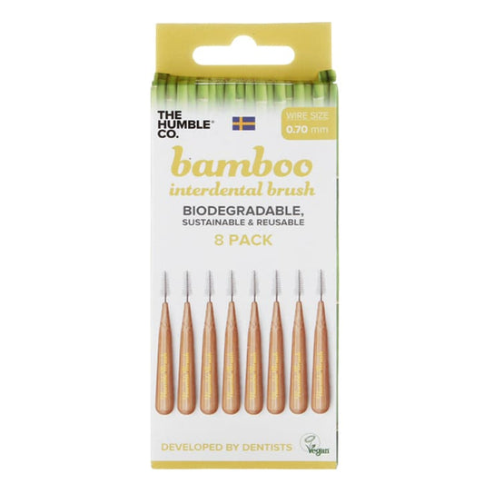 Humble Bamboo Interdental Brush 0.7mm pack of 8 Toothbrushes Holland&Barrett   