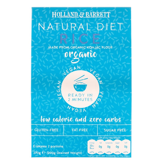 Holland & Barrett Organic Konjac Rice 270g New In: Food & Drink Holland&Barrett   