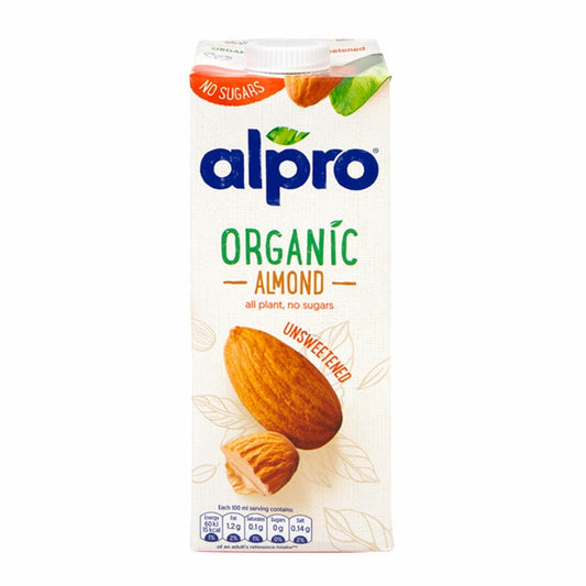 Alpro Organic Unsweetened Almond 1l Dairy Free & Dairy Alternatives Holland&Barrett   