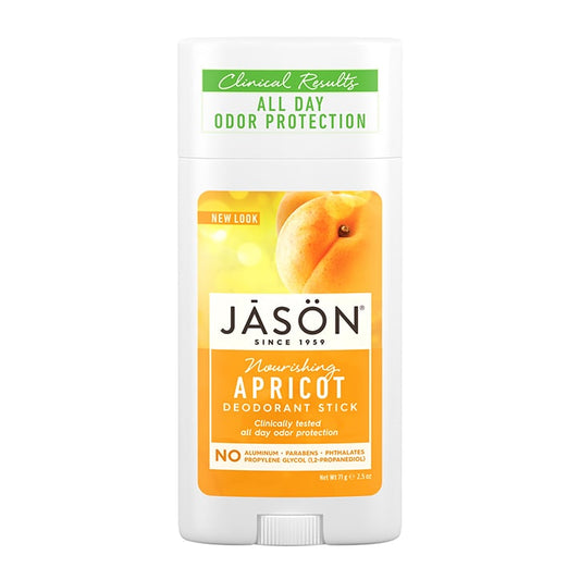 Jason Apricot Deodorant Stick - Nourishing Natural Deodorant & Antiperspirant Holland&Barrett   