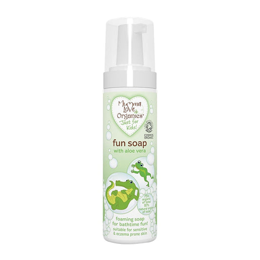Mumma Love Organics Fun Soap with Aloe Vera 200ml New Mum Toiletries & Skincare Holland&Barrett   