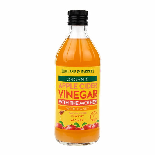 Holland & Barrett Organic Apple Cider Vinegar with Honey 473ml Apple Cider Vinegar Holland&Barrett   