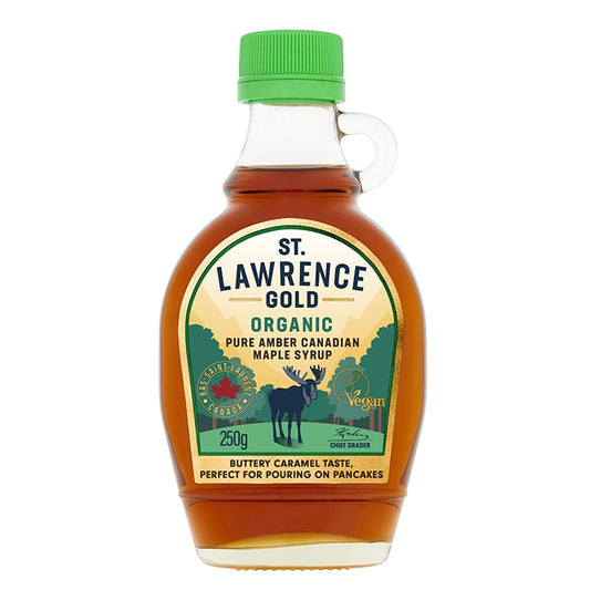 St Lawrence Organic Amber & Rich Maple Syrup 250g Maple Syrup Holland&Barrett   