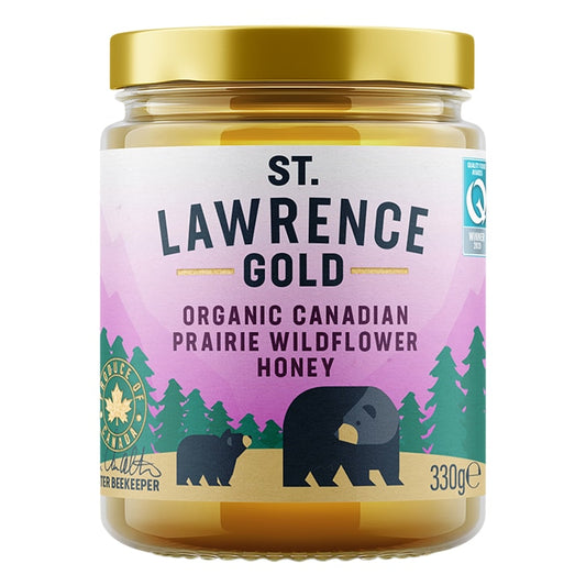 St. Lawrence Gold Organic Canadian Prairie Wildflower Honey 330g Honey Holland&Barrett   
