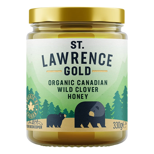 St. Lawrence Gold Organic Canadian Wild Clover Honey 330g Honey Holland&Barrett   