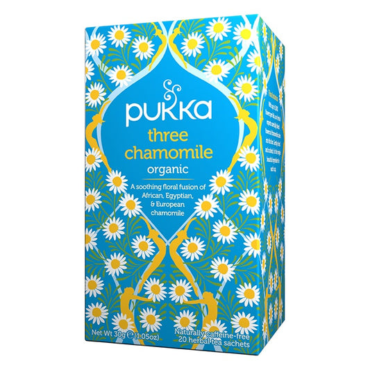 Pukka Organic Three Chamomile 20 Tea Bags Herbal Tea Holland&Barrett   