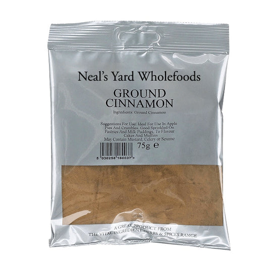 Neal's Yard Wholefoods Ground Cinnamon 75g Herbs, Spices & Seasoning Holland&Barrett   