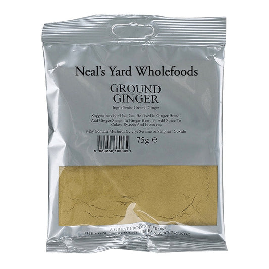 Neal's Yard Wholefoods Ground Ginger 75g Herbs, Spices & Seasoning Holland&Barrett   