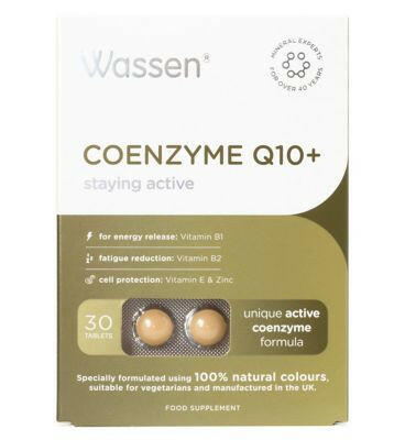 Wassen Coenzyme Q10 + Vitamin E 30 Tablets General Health & Remedies Boots