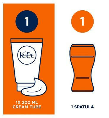 Veet Men Total Pro Hair Removal Cream Chest & Body Normal Skin - 200ml Men's Toiletries Boots