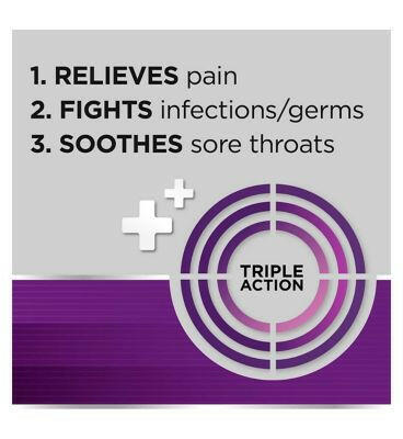 Strepsils Extra Blackcurrant Lozenges for sore throat x24 GOODS Boots