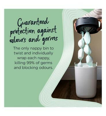 Tommee Tippee Twist and Click Advanced Nappy Bin Refill Cassettes, Sustainably Sourced Antibacterial GREENFILM, Pack of 3 Toys & Kid's Zone Boots