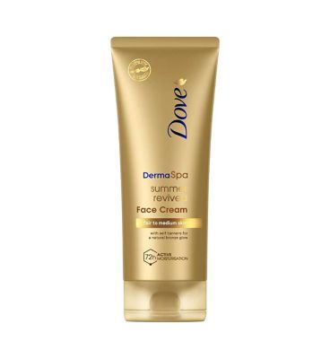 Dove DermaSpa Summer Revived Self-Tan Face Cream Fair to Medium 75ml Suncare & Travel Boots   