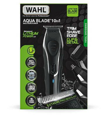 Wahl Trimmer Kit Multigroomer Aqua Blade Men's Toiletries Boots