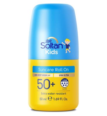 Soltan Kids Protect & Moisturise Suncare Roll On SPF50+ 50ml Suncare & Travel Boots   