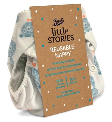 Boots Little Stories Reusable Nappy Animal Print Toys & Kid's Zone Boots   