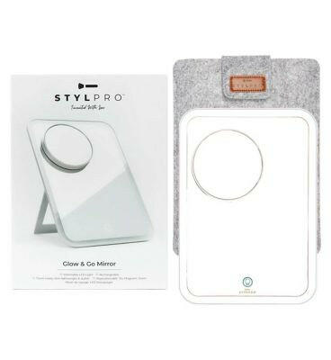 STYLPRO GO AND GLOW LED Travel Mirror Make Up & Beauty Accessories Boots