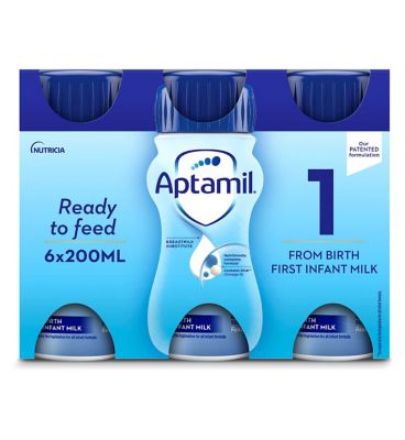 Aptamil 1 First Baby Milk Formula Liquid from Birth Multipack 6x200ml Toys & Kid's Zone Boots   