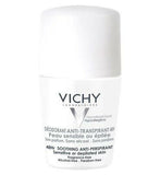 Vichy 48HR Soothing Roll-On Anti-Perspirant for sensitive skin 50ml Deodorants Boots