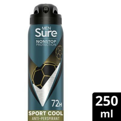Sure Men Sport Cool Nonstop Protection Anti-perspirant Deodorant Aerosol 250ml GOODS Boots