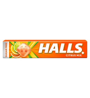 Halls Sugar Free Cherry Menthol Action Sweets 32g