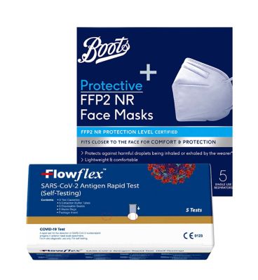 Lateral Flow Test & Face Mask Bundle General Health & Remedies Boots   