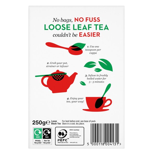 PG Tips Loose Tea 80 Cups Food Cupboard M&S   