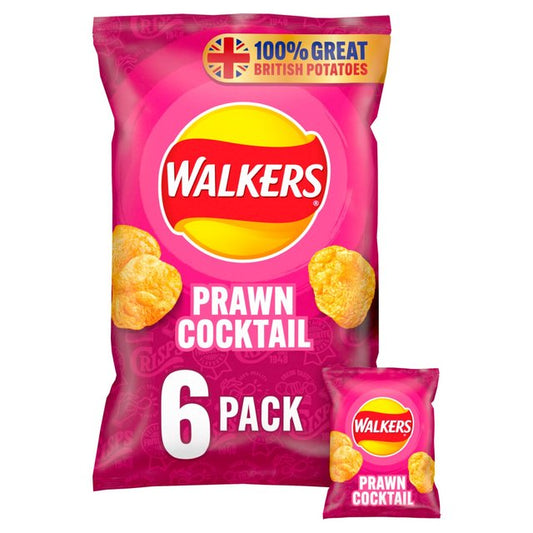 Walkers Prawn Cocktail Multipack Crisps Free from M&S Title  