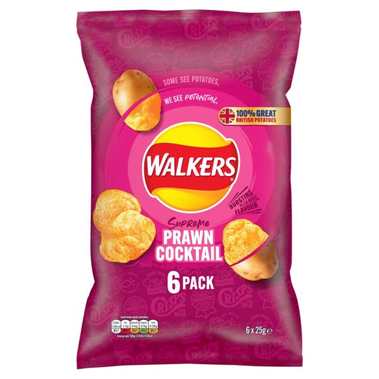 Walkers Prawn Cocktail Multipack Crisps Free from M&S   