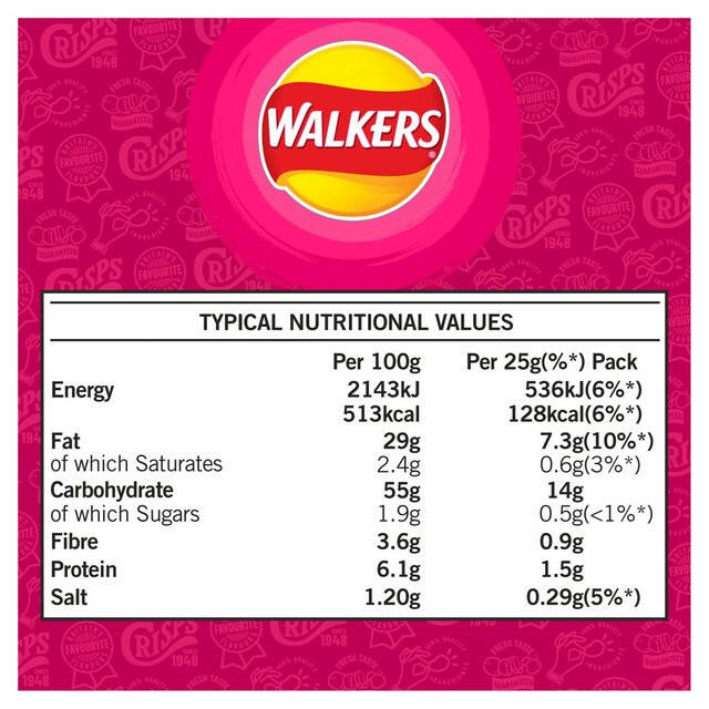 Walkers Prawn Cocktail Multipack Crisps GOODS ASDA