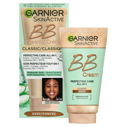 Garnier SkinActive Classic Perfecting All-in-1 BB Cream, Shade Classic Deep 50ml face & body skincare Sainsburys   