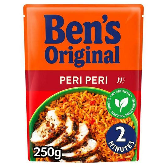 Bens Original Peri Peri Microwave Rice 250g Microwave rice Sainsburys   