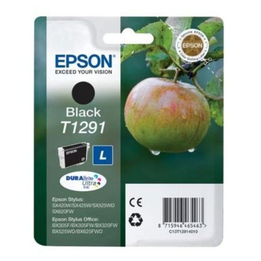 Epson T1291 Black Inkjet Cartridge Desk Storage & Filing M&S Title  