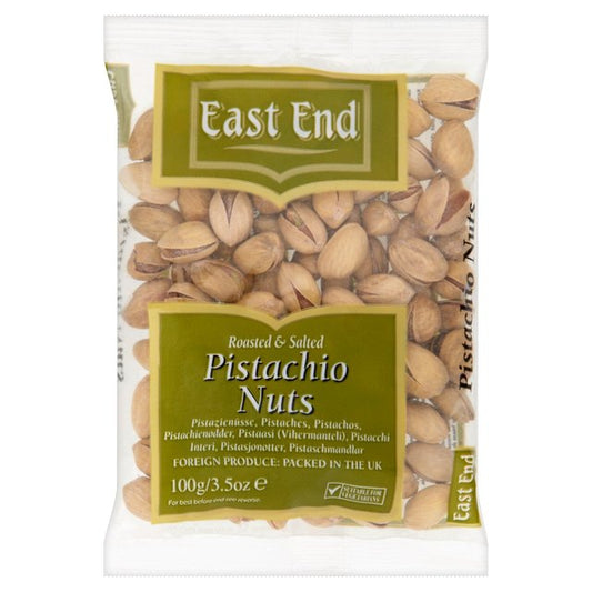 East End Pistachios Roasted & Salted HALAL M&S Title  
