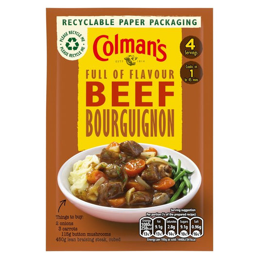 Colman's Beef Bourguignon Recipe Mix Cooking Sauces & Meal Kits M&S   