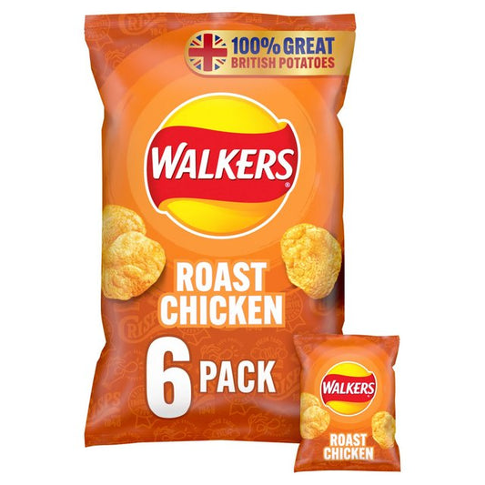 Walkers Roast Chicken Multipack Crisps Free from M&S Title  