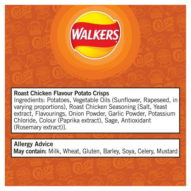 Walkers Roast Chicken Multipack Crisps GOODS ASDA