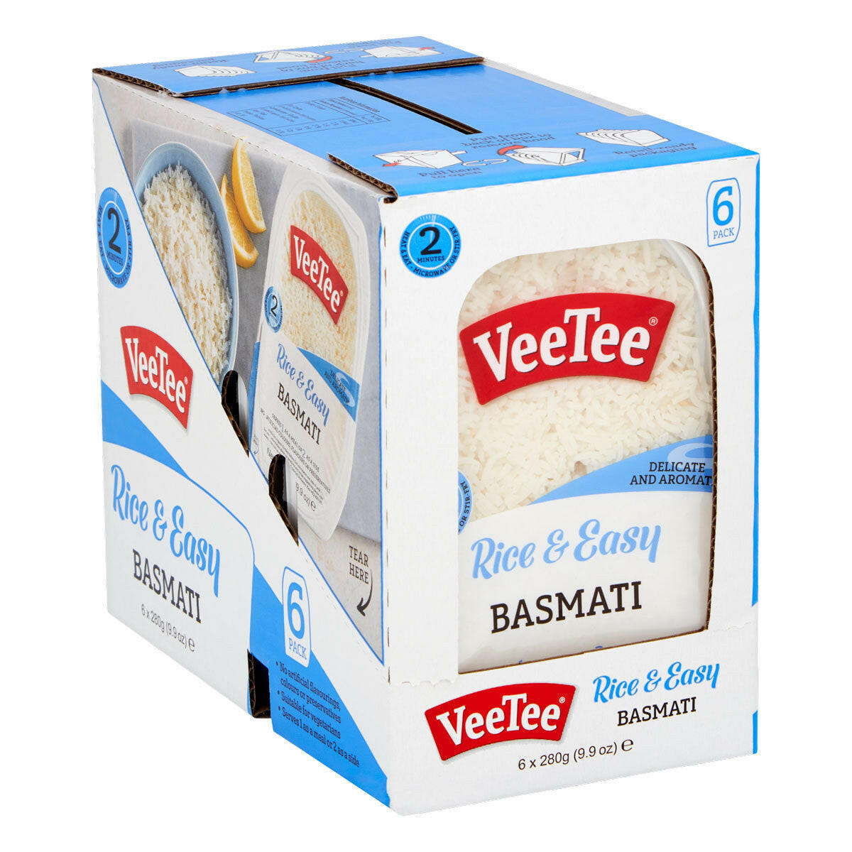 VeeTee Rice & Easy Basmati, 6 x 2 x 125g GOODS Costco UK